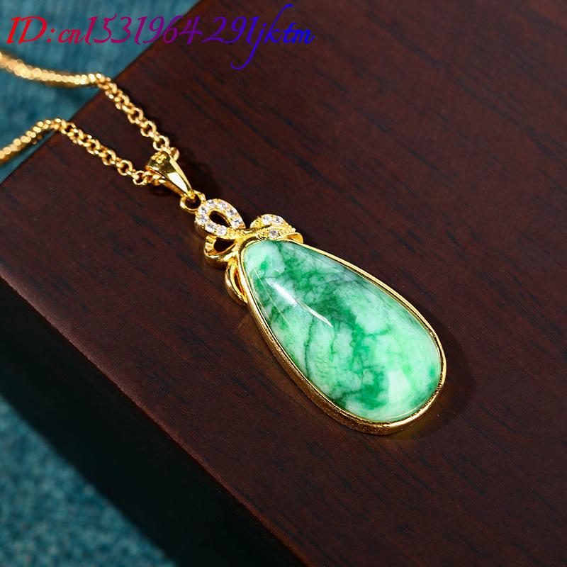 Natural Jade Water Drop Pendan - đánh giá và giá Necklaces