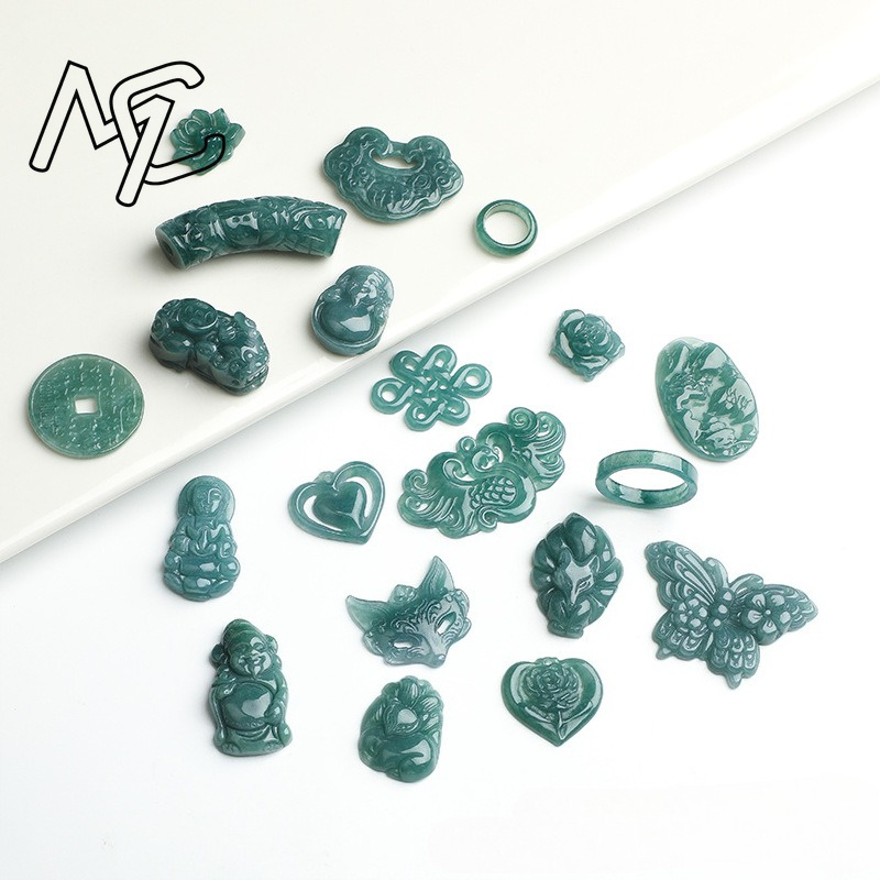 2PC Natural Blue Water Jadeite - đánh giá và giá Earrings