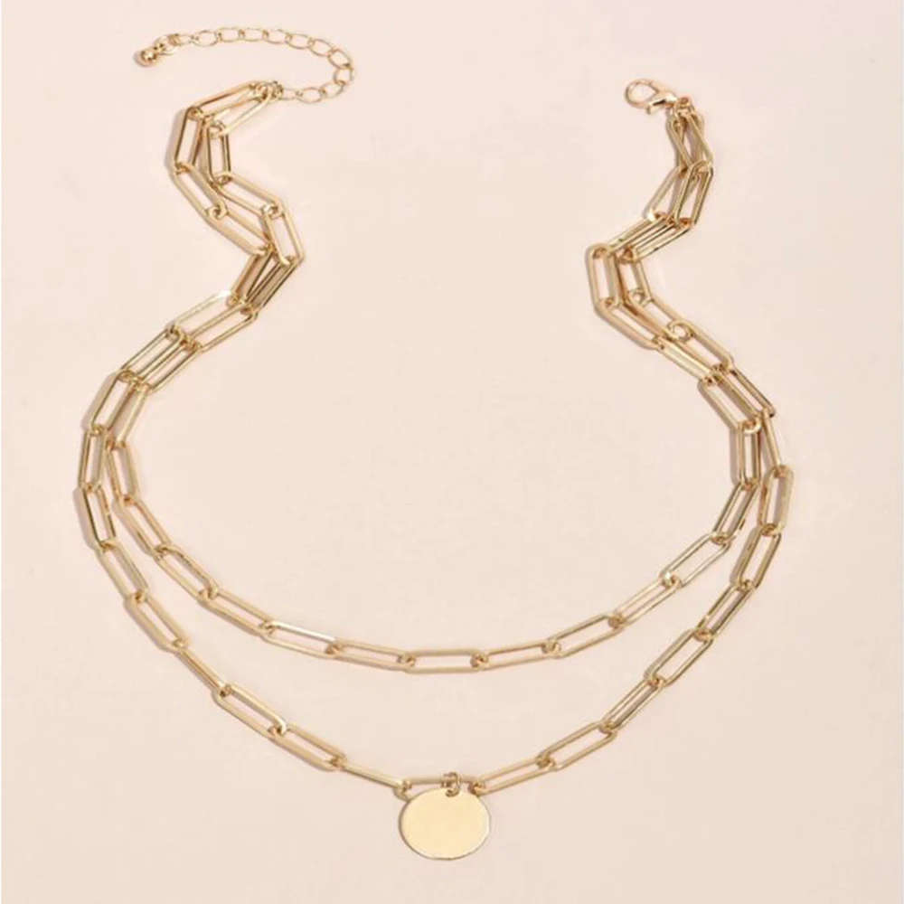 SUMENG 2024 New Fashion Vintag - đánh giá và giá Layered Pendant Necklace Aesthetic