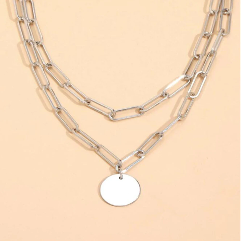 SUMENG 2024 New Fashion Vintag - đánh giá và giá Layered Pendant Necklace Aesthetic